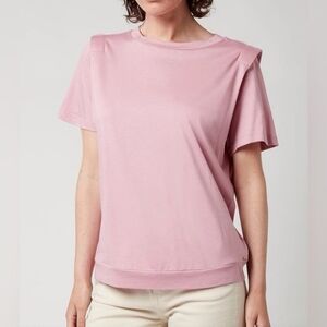 Ted Baker London Women's Klaaraa Structured Shoulder Dusky Pink T-Shirt Size  6